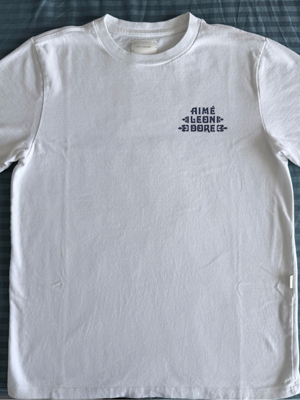 Aime Leon Dore Tee with Navy Blue Logo